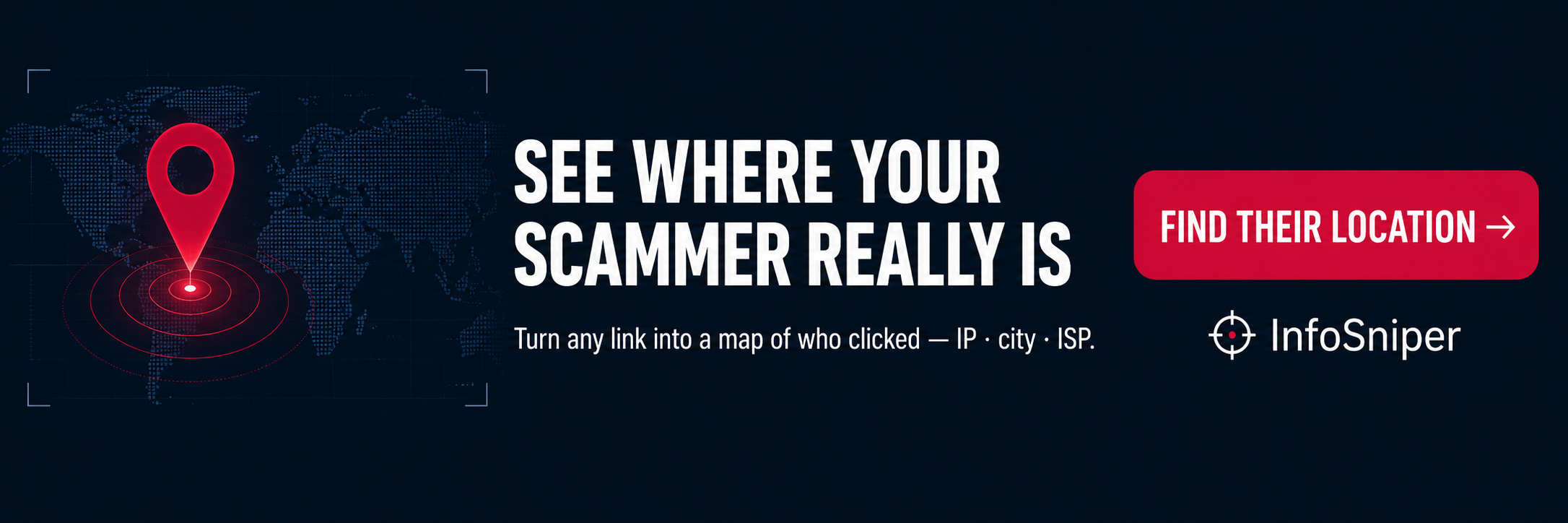 See where your scammer really is - InfoSniper IP Logger